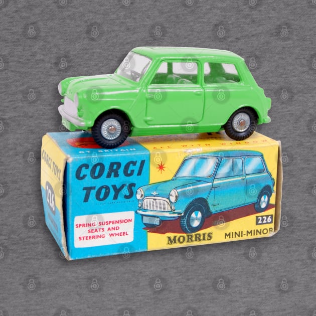 GREEN MORRIS MINOR TOY CAR by Throwback Motors